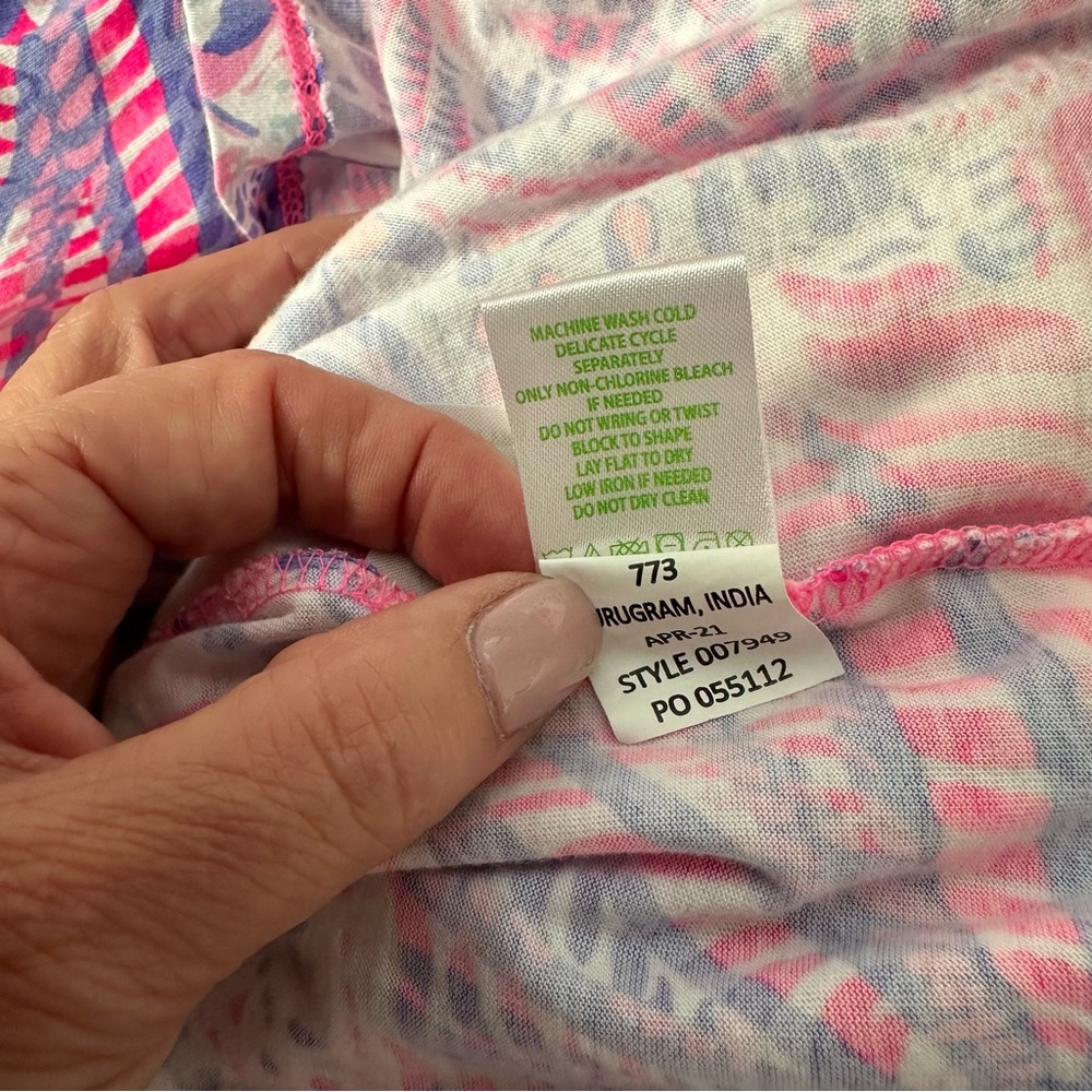 Lilly Pulitzer GEANNA Swing Dress in Razz Berry See You Soon size XXS - Picture 6 of 9